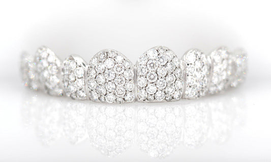 Large Diamond Cluster Big Boy Honeycomb Grillz - Johnny Dang & Co