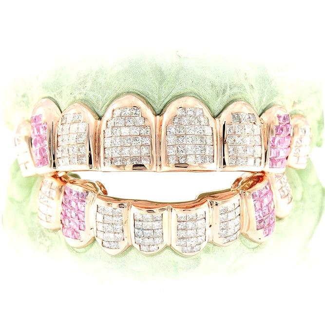 JDTK-GS151512 Sauce Walka Custom Invisible Handset Diamond Grill - Johnny Dang & Co