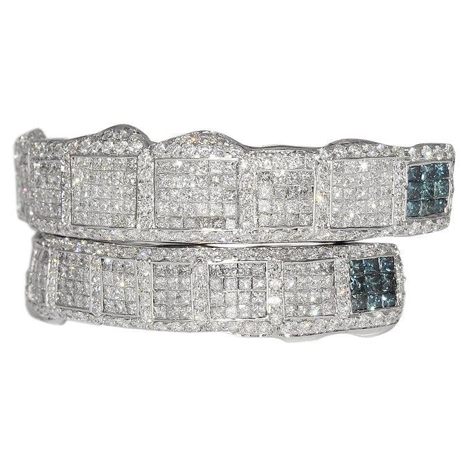 JDTK-GS152407-B Custom Princess Cut And Round Diamond Grill For Travis - Johnny Dang & Co