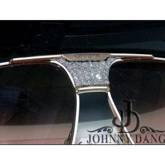 CJTK-16326 Custom Diamond Centerpiece for designer Sunglasses - Johnny Dang & Co
