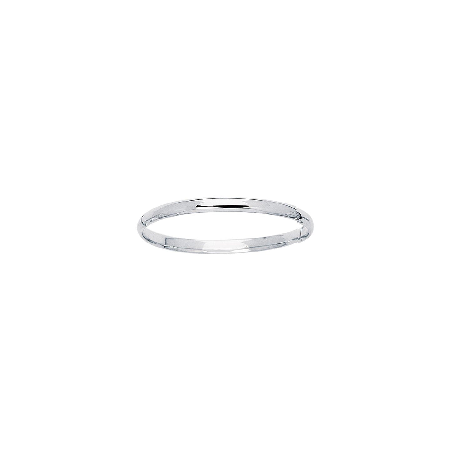 14K Gold Polished Children's Bangle - Johnny Dang & Co