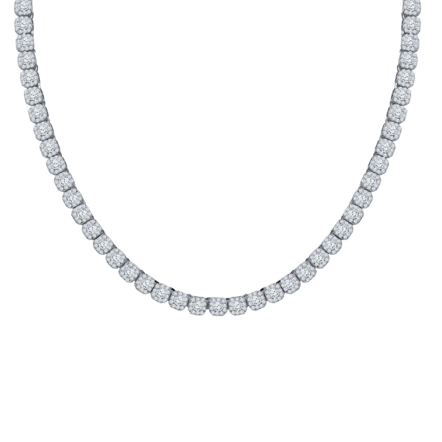 ICECUBE 5 MM 925 SILVER SQUARE TENNIS CHAIN | BMW9213571 - Johnny Dang & Co