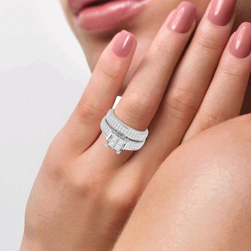 14K 2.00CT DIAMOND BRIDAL RING - Johnny Dang & Co