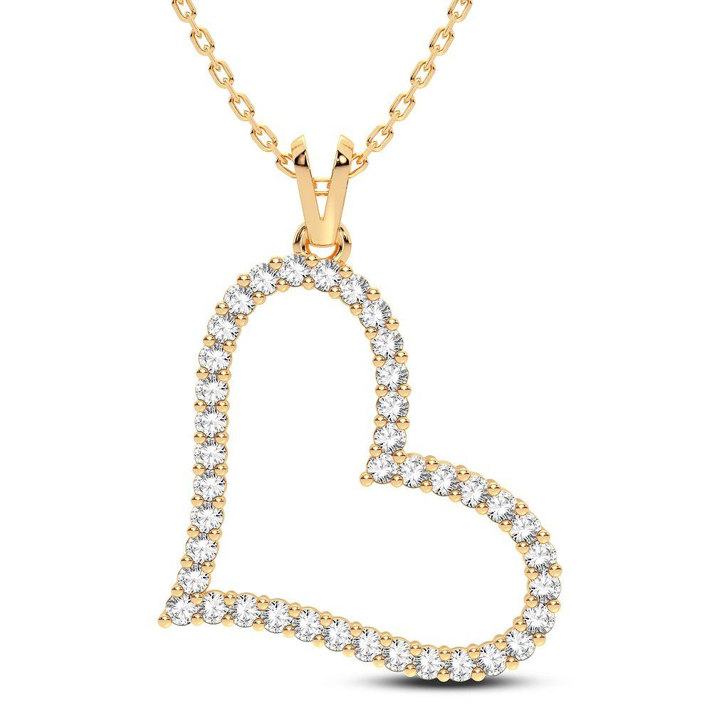 14K 0.50CT Diamond Pendant - Johnny Dang & Co