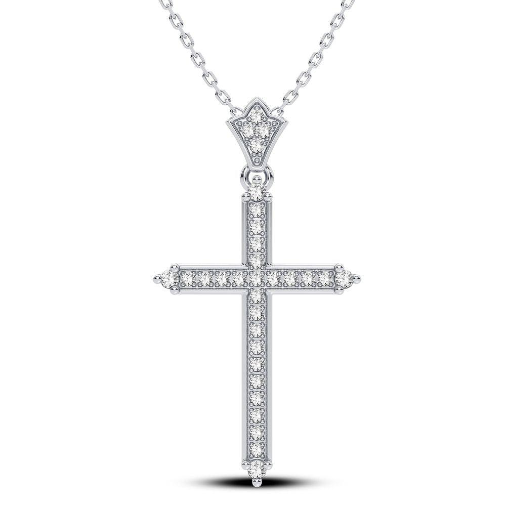 14K 0.17CT Diamond Pendant - Johnny Dang & Co