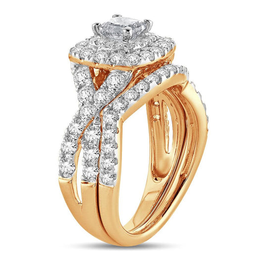 14K 2.00CT Diamond BRIDAL RING - Johnny Dang & Co