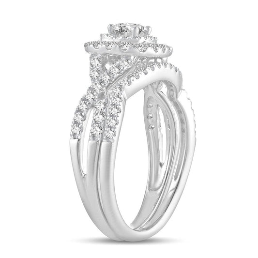 14K 1.00CT Diamond BRIDAL RING - Johnny Dang & Co
