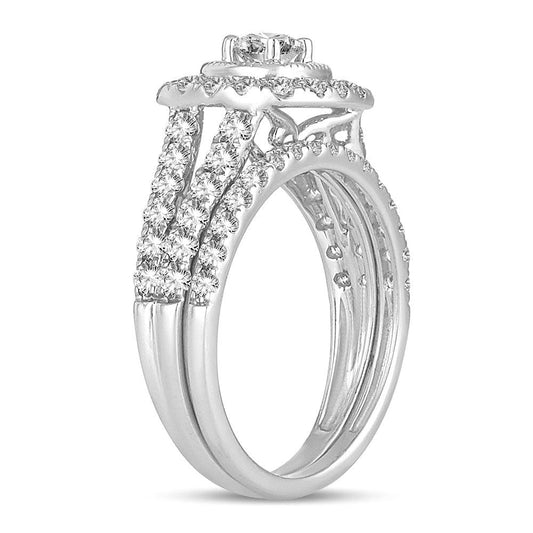 14K 1.50CT DIAMOND BRIDAL RING - Johnny Dang & Co