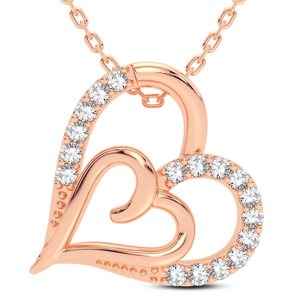 14K 0.12CT Diamond Pendant - Johnny Dang & Co