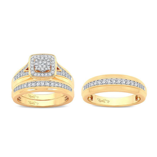 14K 0.70ct Diamond Trio Set - Johnny Dang & Co