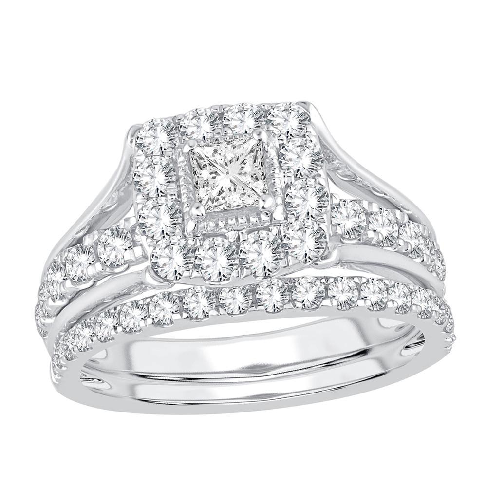 14K 1.50CT Diamond Bridal Ring - Johnny Dang & Co