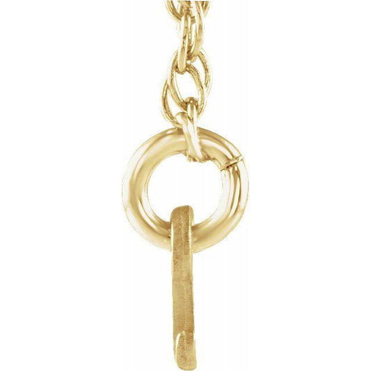 JDSP653424 - SCRIPT NAMEPLATE NECKLACE - Johnny Dang & Co