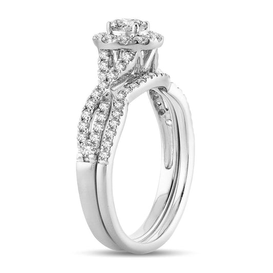 14K 0.75CT Diamond BRIDAL RING - Johnny Dang & Co