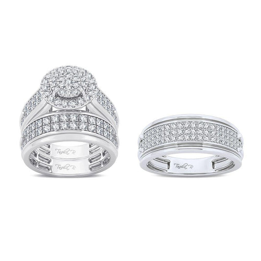 14K 2.10ct Diamond Trio Set - Johnny Dang & Co