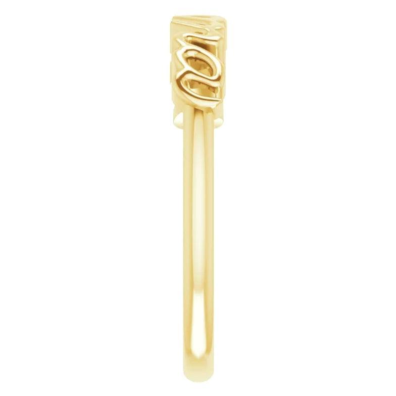 JDTKSP-57739- 14K Mama Ring - Johnny Dang & Co