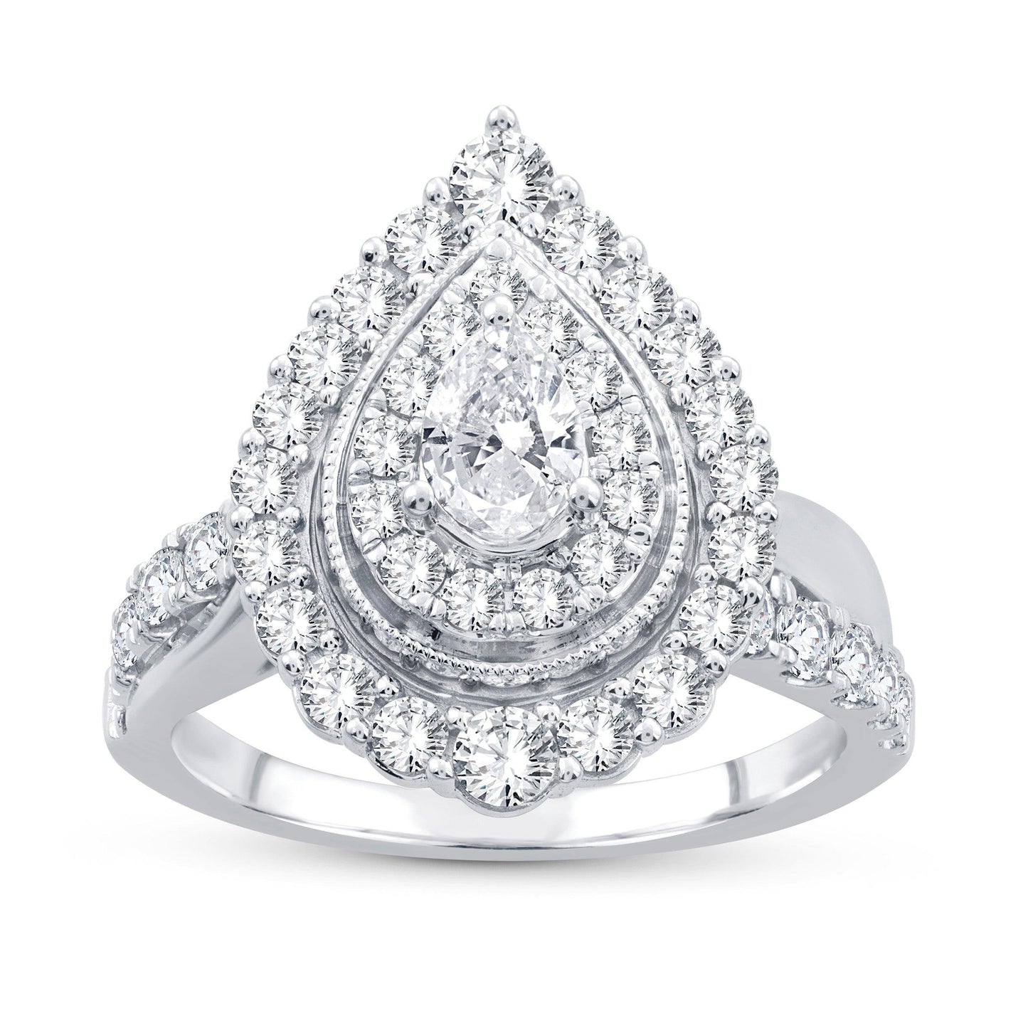 14K 1.48ct Fancy Cut Diamond Ring - Johnny Dang & Co