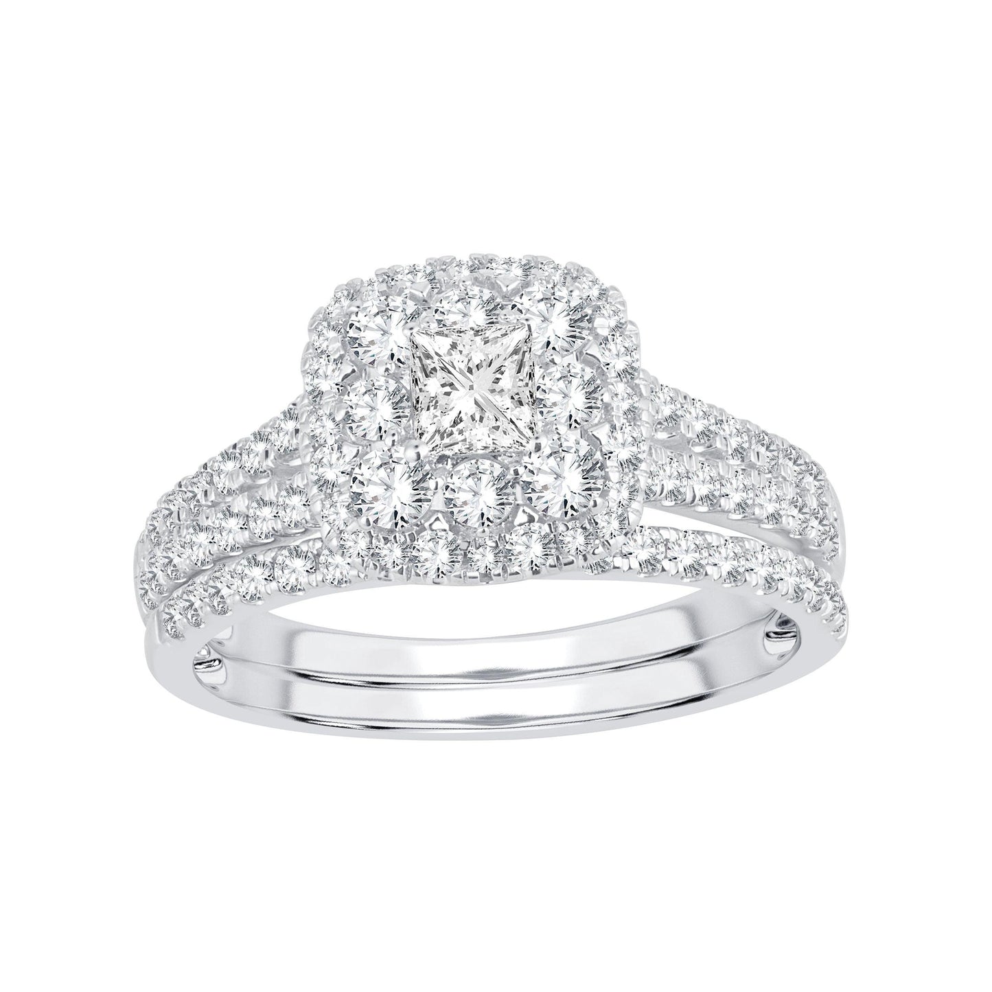 14K 1.17CT Diamond Bridal Ring - Johnny Dang & Co