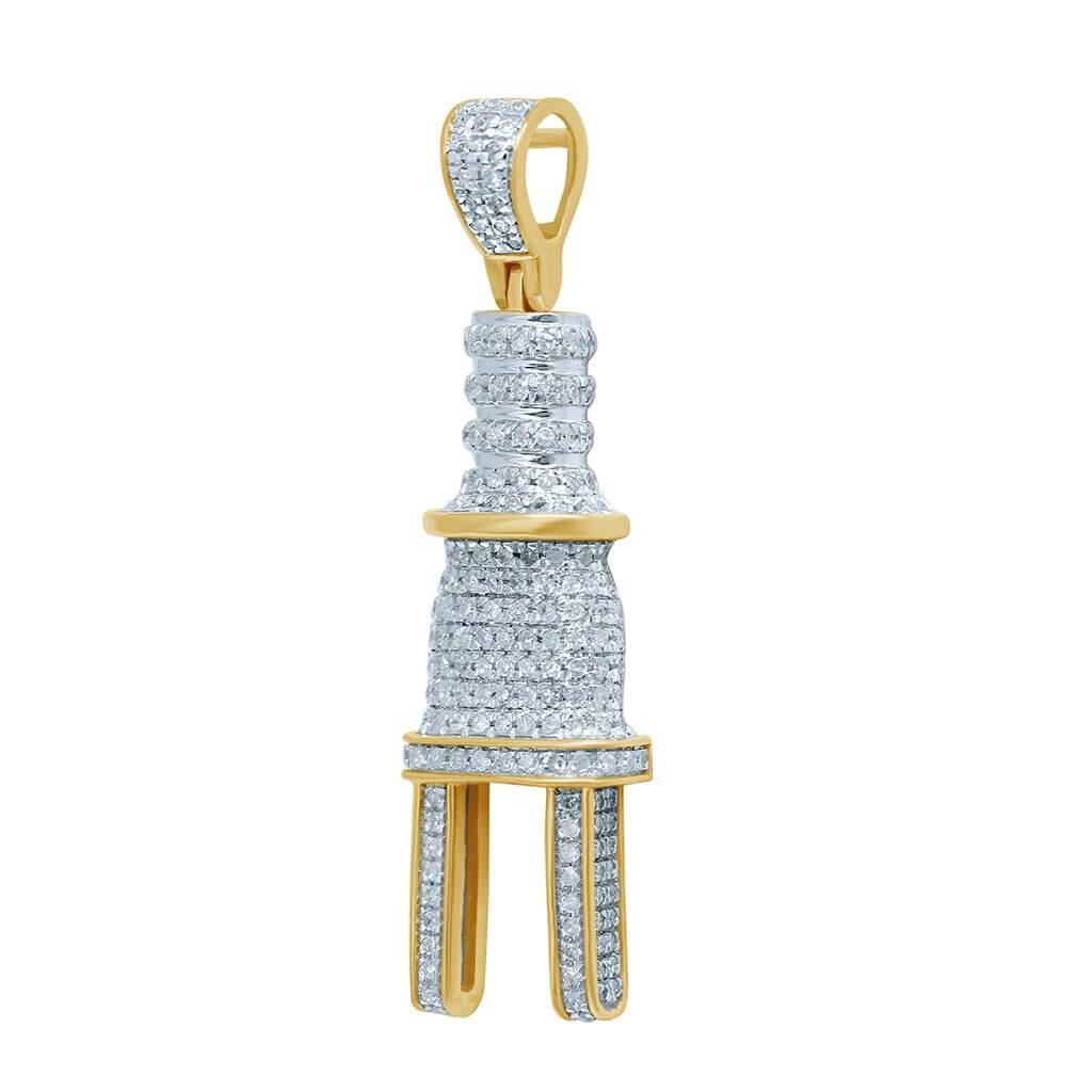 10K 0.34-0.40CT D-PLUG CHARM - Johnny Dang & Co