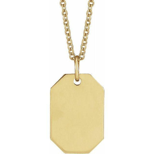 JDSP87365 - ENGRAVABLE DOG TAG NECKLACE - Johnny Dang & Co