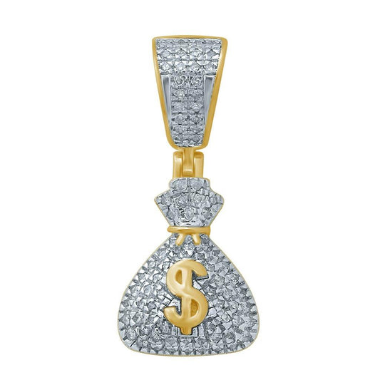 10K 0.19-0.21CT D-MONEY BAGS CHARM - Johnny Dang & Co