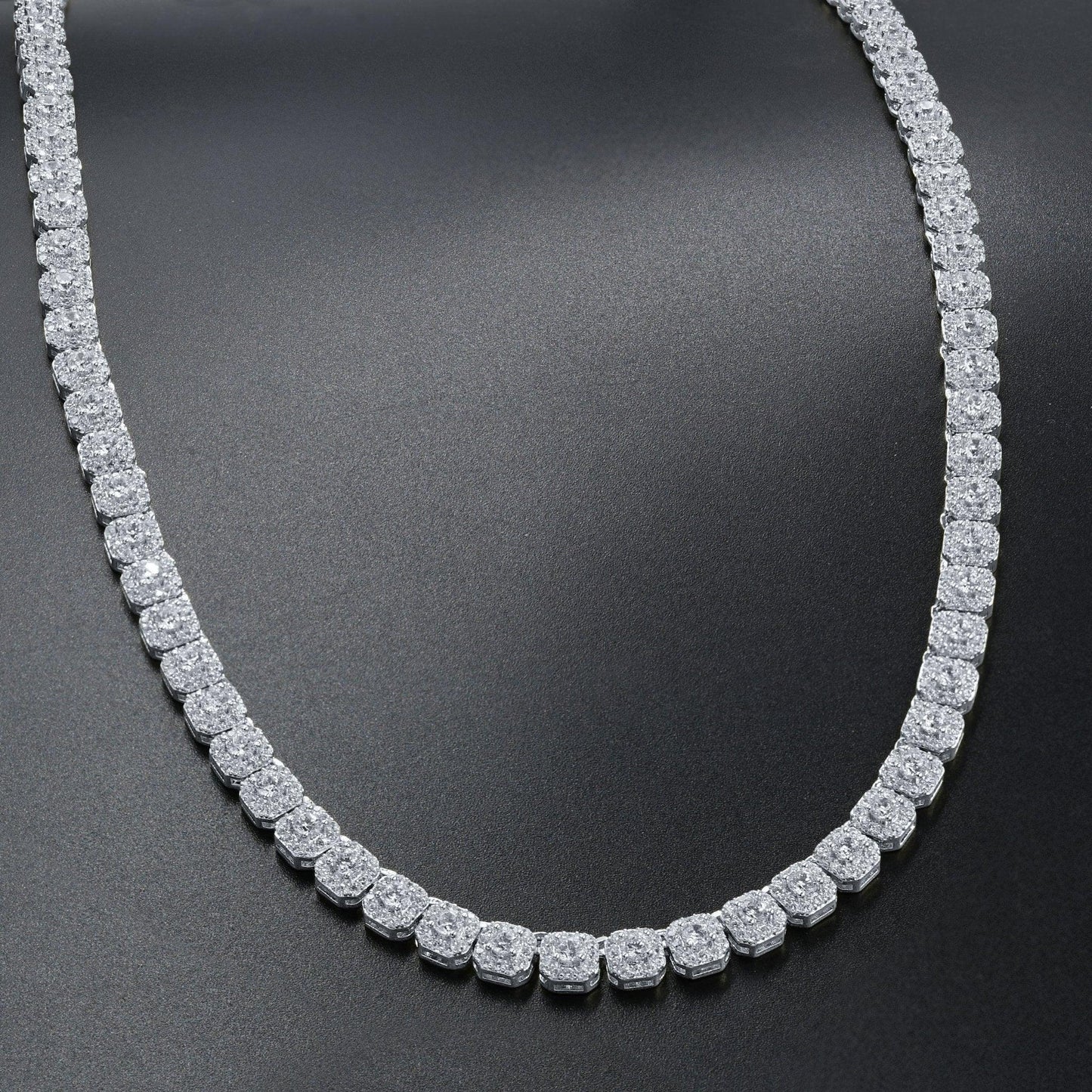 ICECUBE 5 MM 925 SILVER SQUARE TENNIS CHAIN | BMW9213571 - Johnny Dang & Co