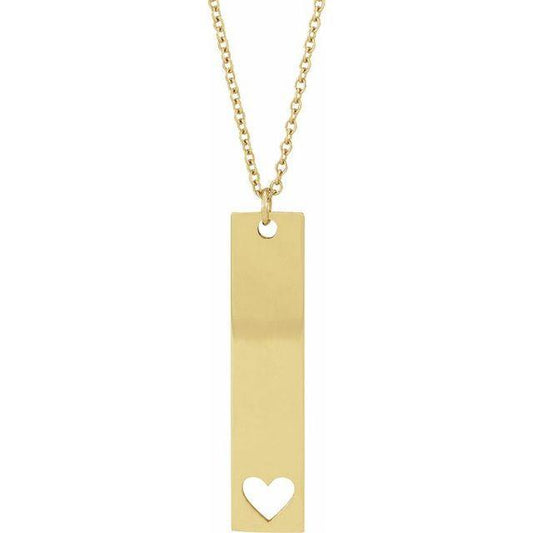 JDSP87762 - ENGRAVABLE BAR NECKLACE - Johnny Dang & Co