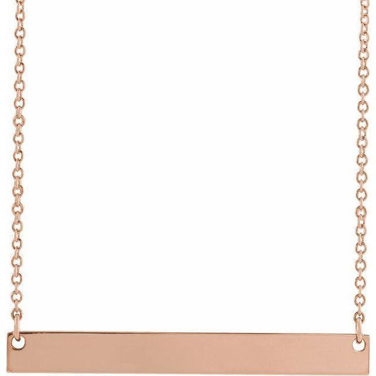 JDSP87363 - ENGRAVABLE BAR NECKLACE - Johnny Dang & Co