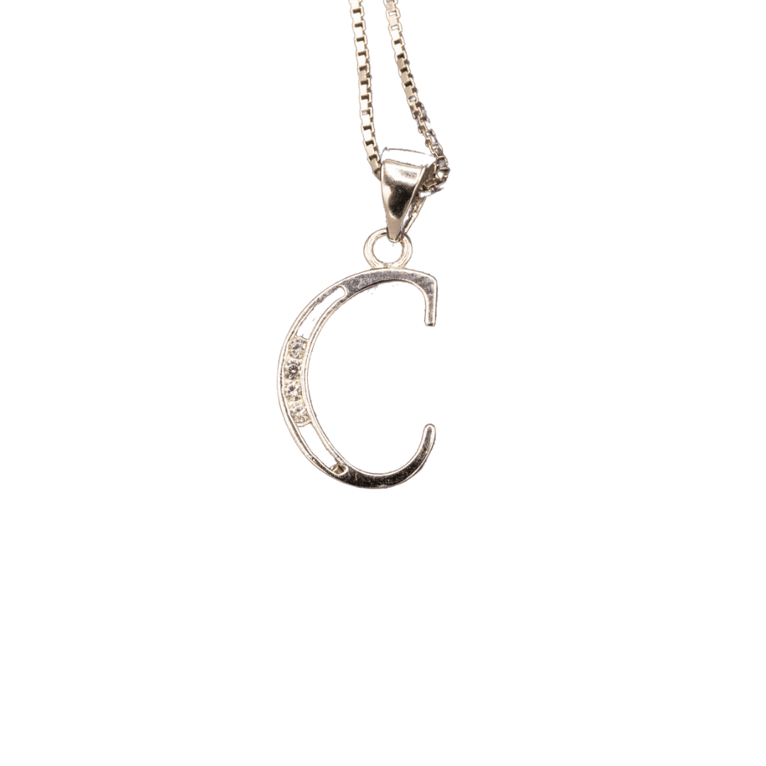 WHITE GOLD SCRIPT SILVER LETTER - Johnny Dang & Co