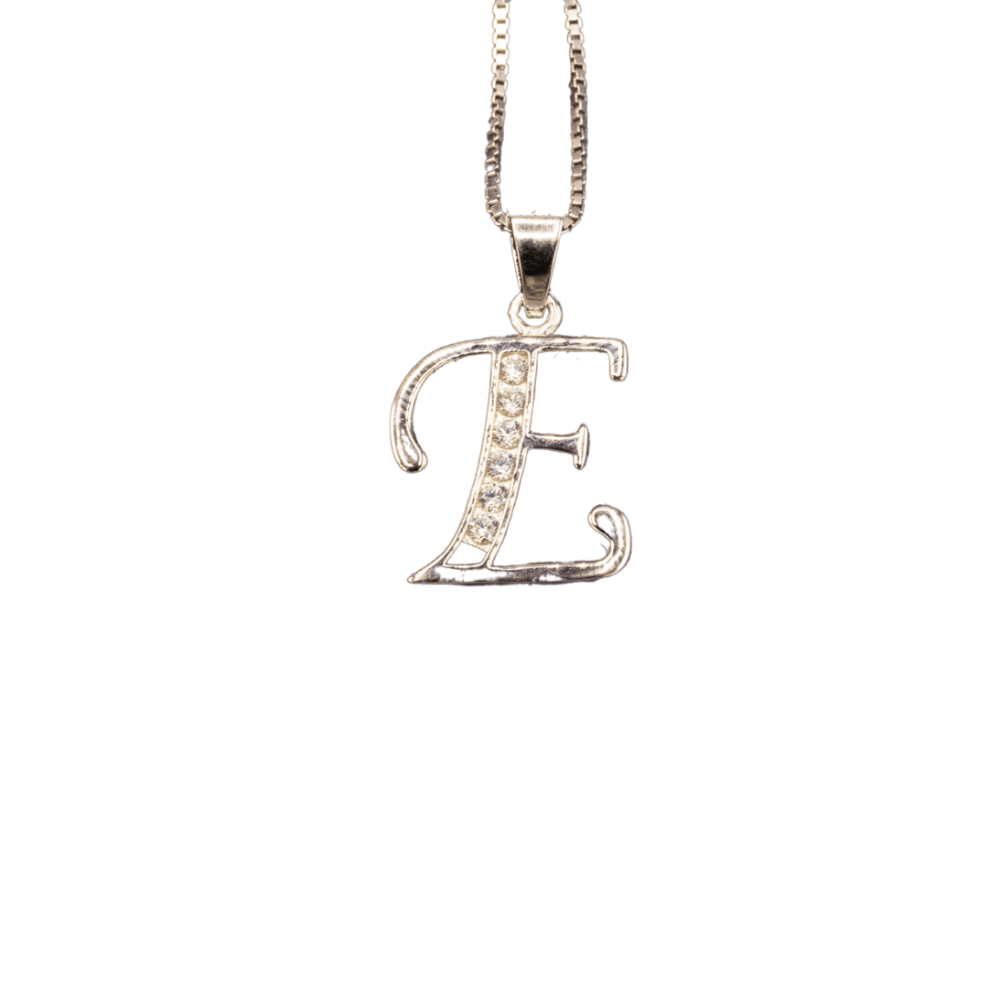 WHITE GOLD SCRIPT SILVER LETTER - Johnny Dang & Co