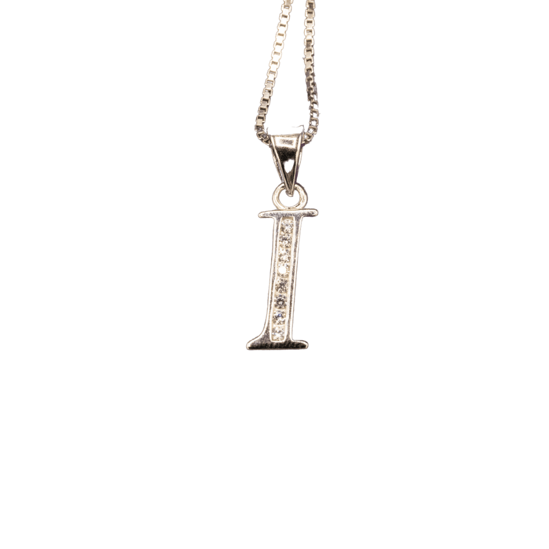 WHITE GOLD SCRIPT SILVER LETTER - Johnny Dang & Co