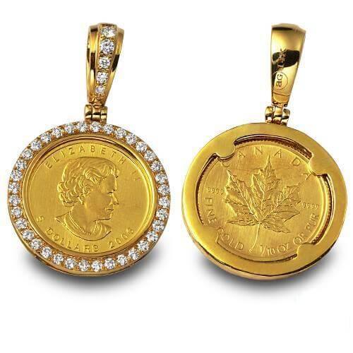 14KY 0.60CTW DIAMOND 1/10TH OZ AMERICAN EAGLE - Johnny Dang & Co