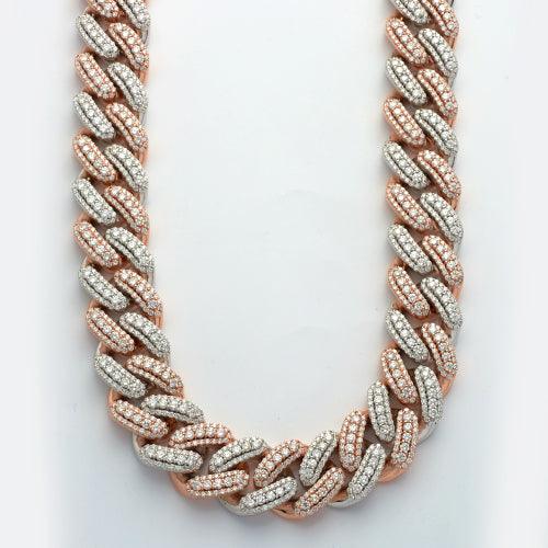 10KR+W 42.65CTW DIAMOND 3D MIAMI CUBAN CHAIN - Johnny Dang & Co