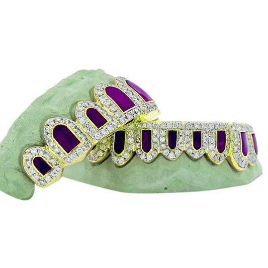 PWG2017 - CANDY PAINT PAUL WALL CUSTOM DIAMOND PURPLE ENAMEL GRILL - Johnny Dang & Co