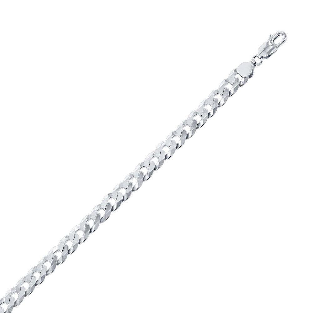 Sterling Silver 4.4mm Cuban Chain - Rhodium Plated - Johnny Dang & Co