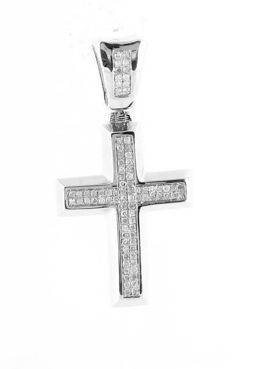 10KW 0.35CTW DIAMOND FANCY CROSS - Johnny Dang & Co