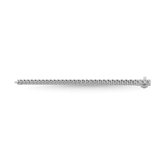 Diamond 5.25 Ct.Tw. Illusion Tennis Bracelet in 14K White Gold - Johnny Dang & Co