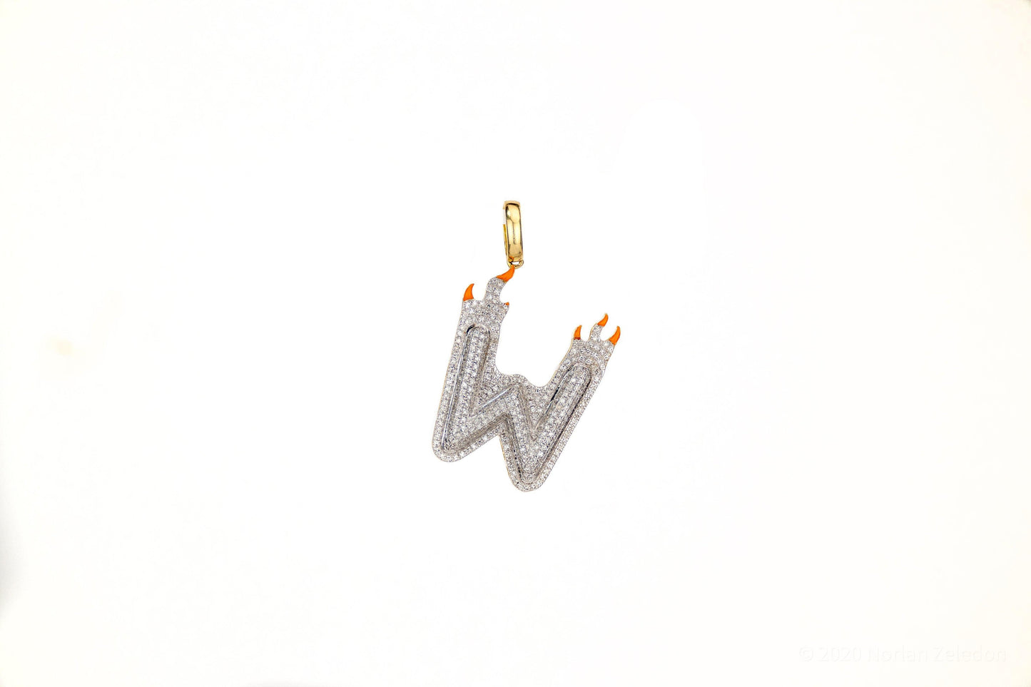 SI Custom Letter Type 10 Pendant - Johnny Dang & Co