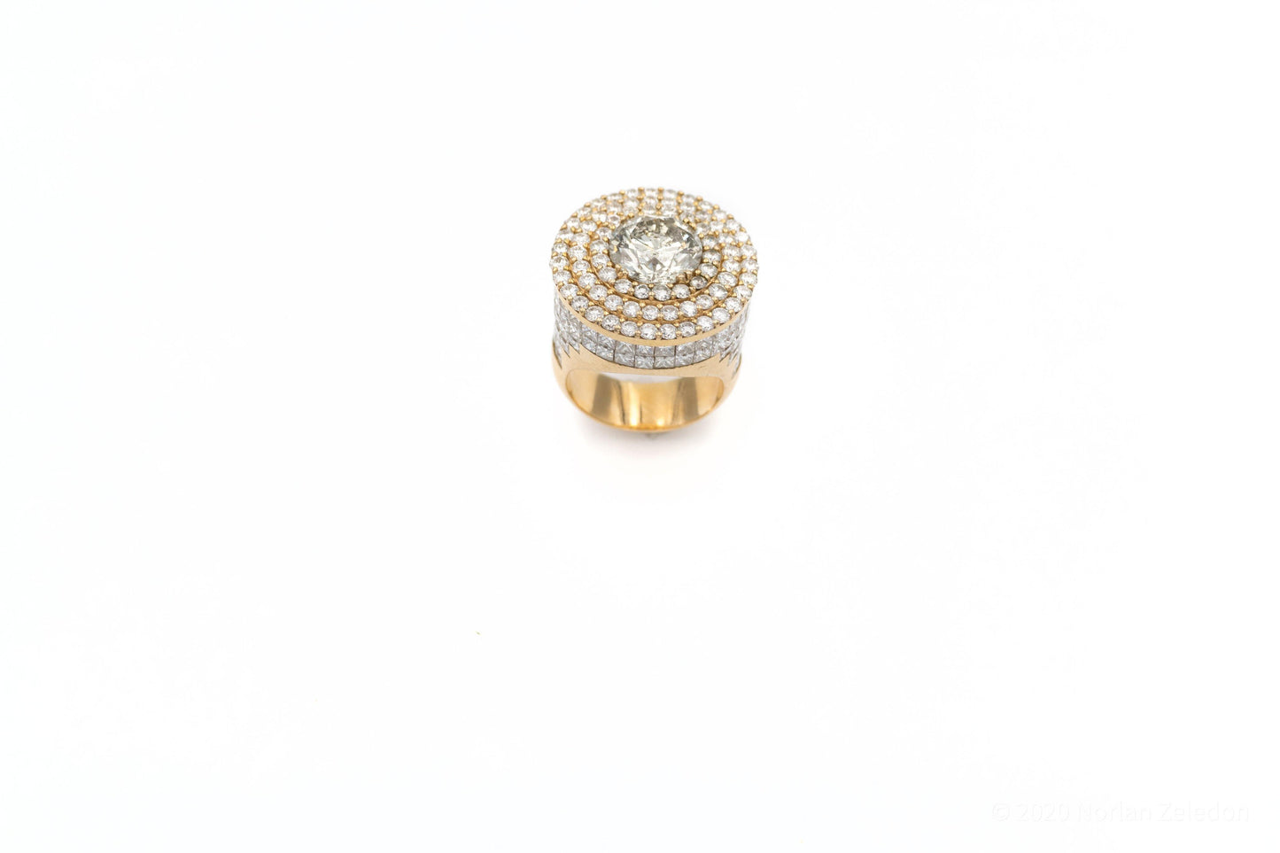 Halo Diamond Tower Ring - Johnny Dang & Co