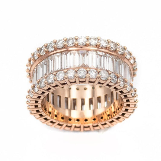 Rose Gold Royal Baguette Ring - Johnny Dang & Co