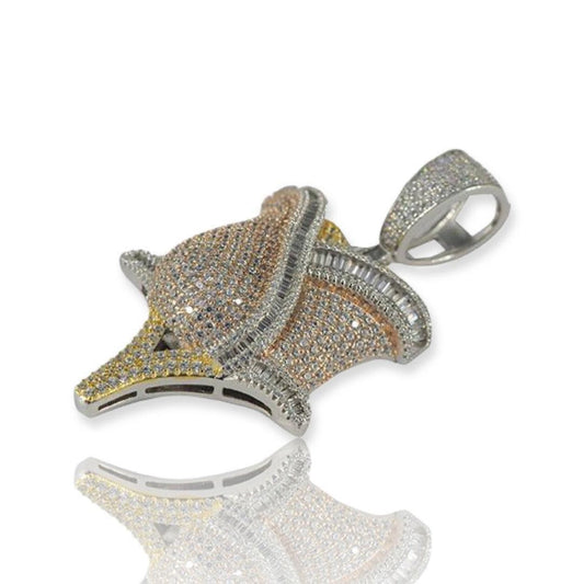 JDA1026 - Silver Rose Pendant - Johnny Dang & Co