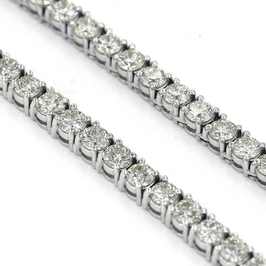 Tennis Chain 10k White Gold 30 pointer Si Diamonds 22inches - Johnny Dang & Co