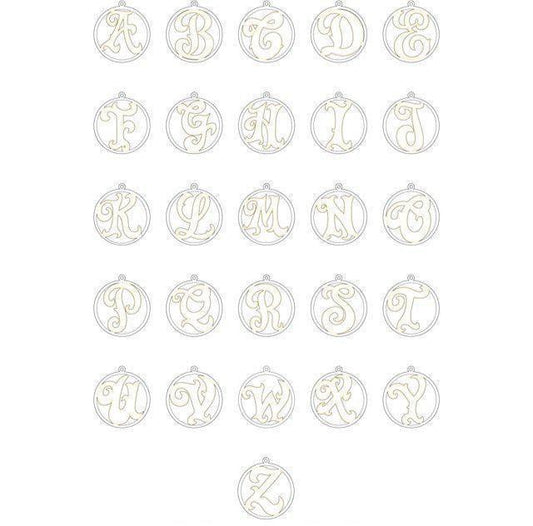 JDSP86035 - CUSTOM SINGLE LETTER A-Z SCRIPT MONOGRAM NECKLACE - Johnny Dang & Co