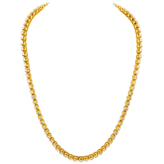 6.4mm 30 Pointer Yellow Tennis Chain - Johnny Dang & Co