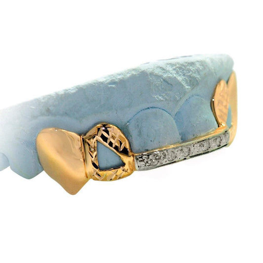 JDTK-G10-VAMP1 - Diamond Bar with Diamond Cut Grillz - Johnny Dang & Co
