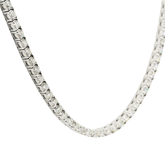 3.8mm Tennis Chain 22 inch length 21 CTTW 15 Pointer Diamonds - Johnny Dang & Co