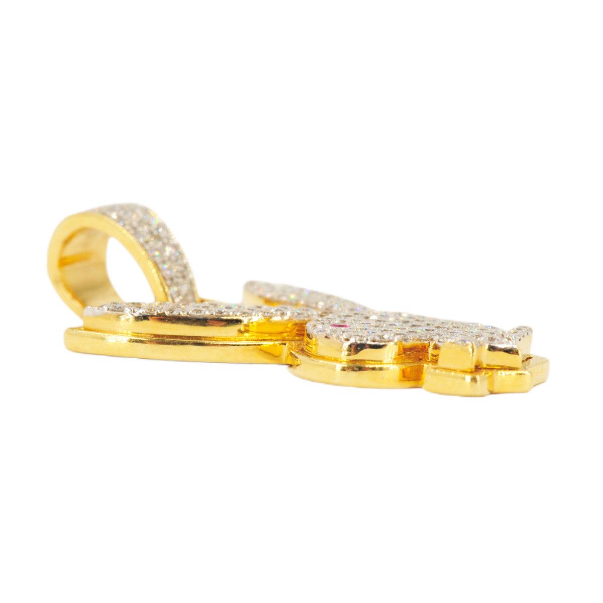 10KY 0.80CTW DIAMOND RABBIT WITH BOWTIE PROFILE - Johnny Dang & Co