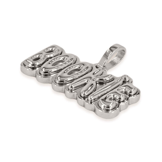 10K White Gold Bookie Pendant w/ JD&CO Stamp - Johnny Dang & Co