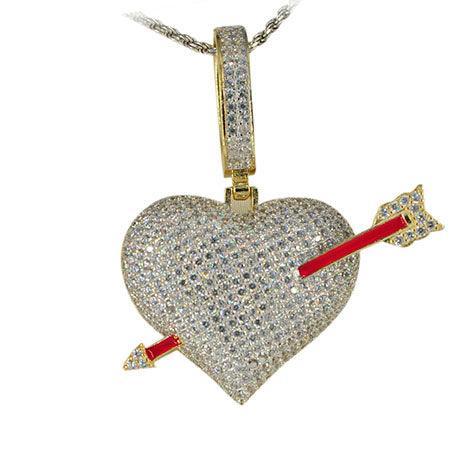 JDA1022 - Silver Heart Pendant - Johnny Dang & Co