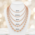 10KT Gold Diamond Cut Moon Bead & Bar