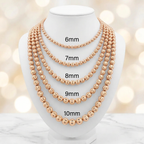 10KT Gold Diamond Cut Moon Chain